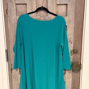 Sympli gem /Teal Long Sleeve tunic size 16 . Amazing color, new with out tags